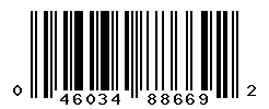 UPC barcode number 046034886692