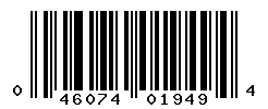 UPC barcode number 046074019494