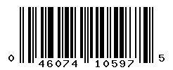 UPC barcode number 046074105975