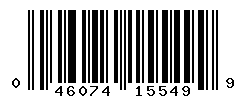 UPC barcode number 046074155499
