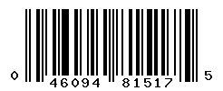 UPC barcode number 046094815175