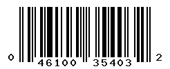 UPC barcode number 046100354032