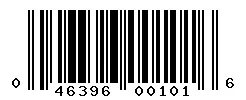 UPC barcode 046396001016