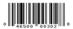 UPC barcode number 046500003028