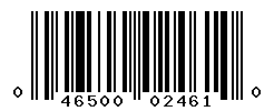 UPC barcode number 046500024610