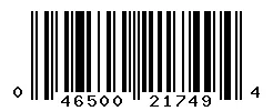 UPC 046500217494 barcode image