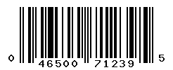 UPC barcode number 046500712395