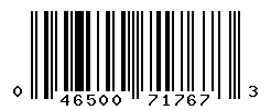 UPC barcode number 046500717673