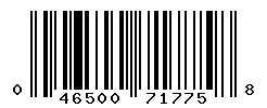 UPC barcode number 046500717758