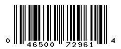 UPC barcode number 046500729614