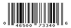 UPC barcode number 046500733406