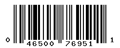 UPC barcode number 046500769511