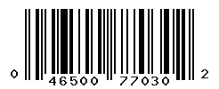 UPC barcode number 046500770302