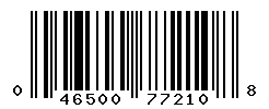 UPC barcode number 046500772108