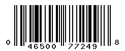 UPC barcode number 046500772498