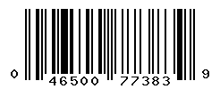 UPC barcode number 046500773839