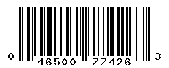 UPC barcode number 046500774263