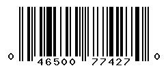 UPC barcode number 046500774270