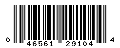 UPC barcode number 046561291044