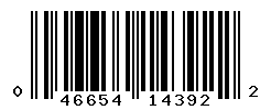 UPC barcode number 046654143922