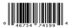 UPC barcode number 046734741994