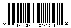 UPC barcode number 046734951362