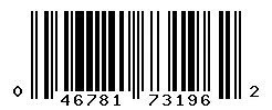 UPC barcode 046781731962