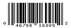 UPC barcode number 046798160052