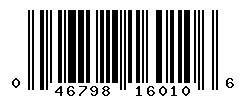 upc 046798160106 barcode image
