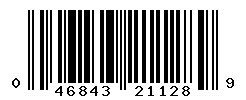 UPC barcode number 046843211289