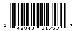 UPC barcode number 046843217533