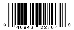 UPC barcode number 046843227679