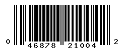 UPC barcode number 046878210042