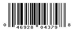 UPC barcode number 046928043798