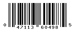 upc 047113604985 barcode image