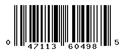 UPC barcode 047113604985