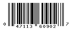 UPC barcode number 047113609027