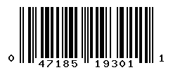 UPC barcode number 047185193011