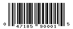 UPC barcode number 047185900015