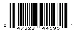 UPC barcode 047223441951