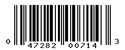 upc 047282007143 barcode image