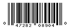 UPC barcode number 047282089040