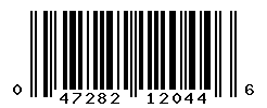UPC barcode number 047282120446