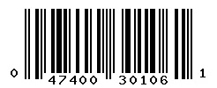 UPC barcode 047400301061