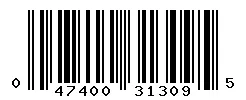UPC 047400313095 barcode image