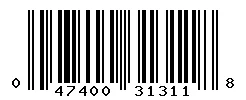 047400313118 barcode