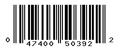 UPC barcode 047400503922