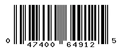 UPC barcode 047400649125