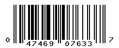 UPC barcode 047469076337