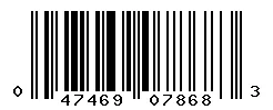 UPC barcode 047469078683